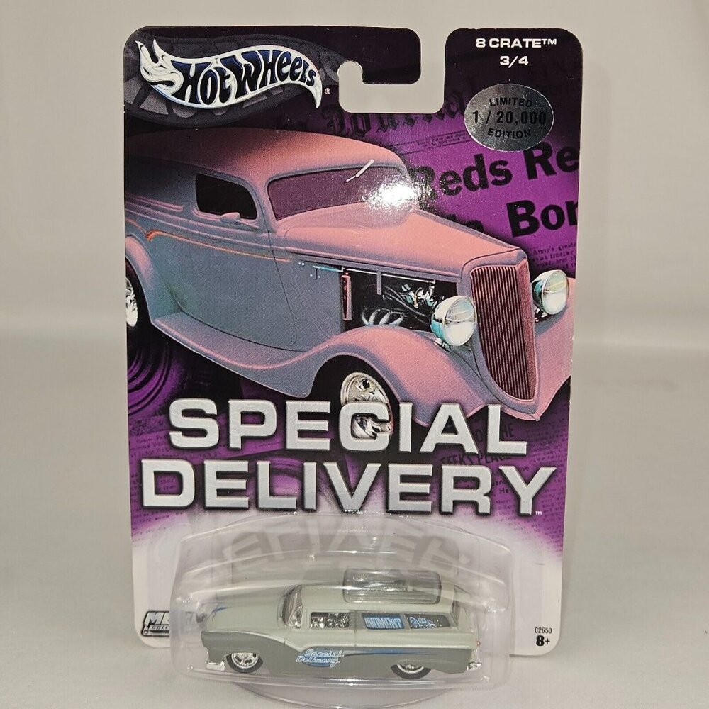 Hot Wheels Special Delivery 8 Crate #3/4 Limited Edition 1/20,000 (K222)